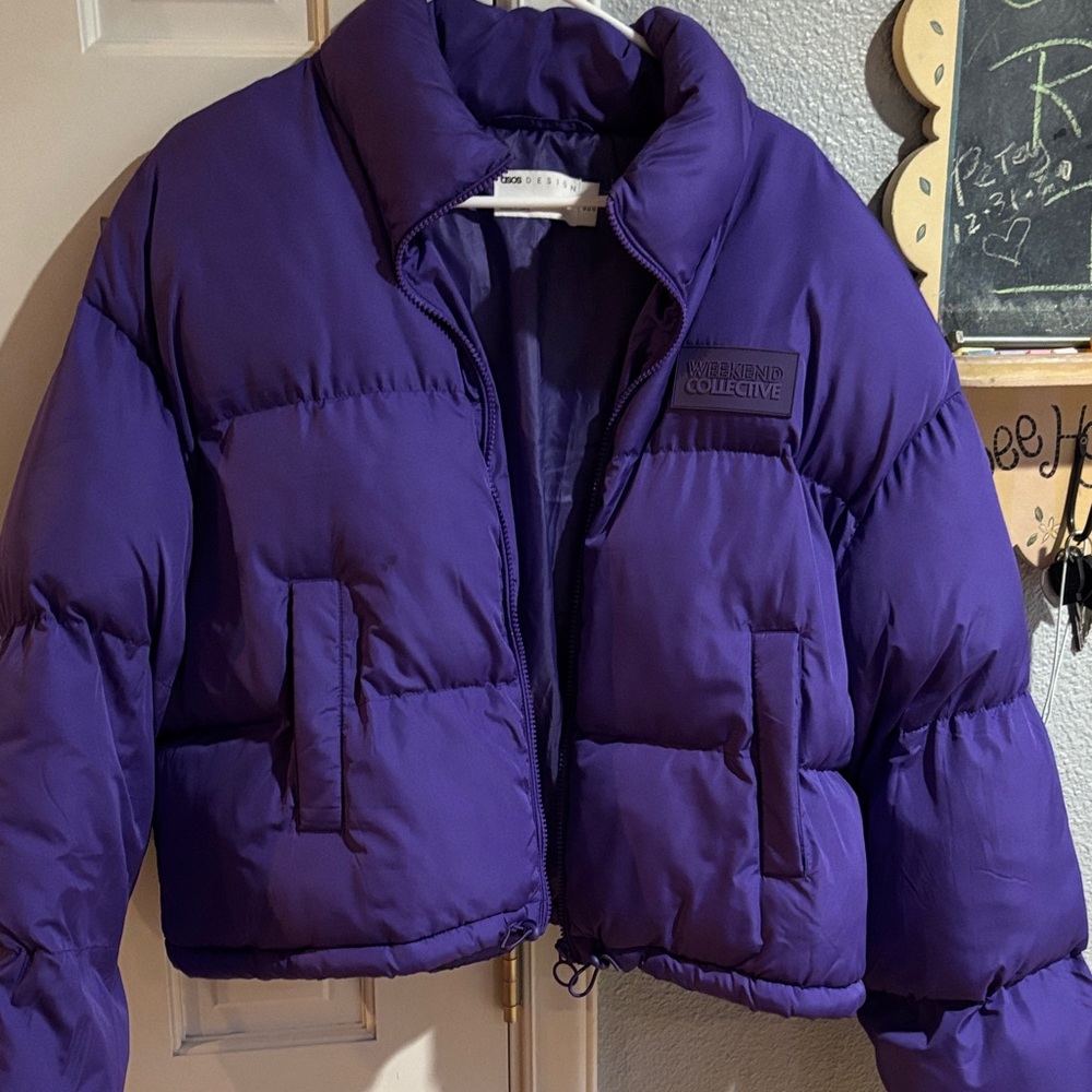 ASOS Purple Puffer Jacket